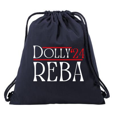 Dolly Reba 2024 Funny Political Drawstring Bag