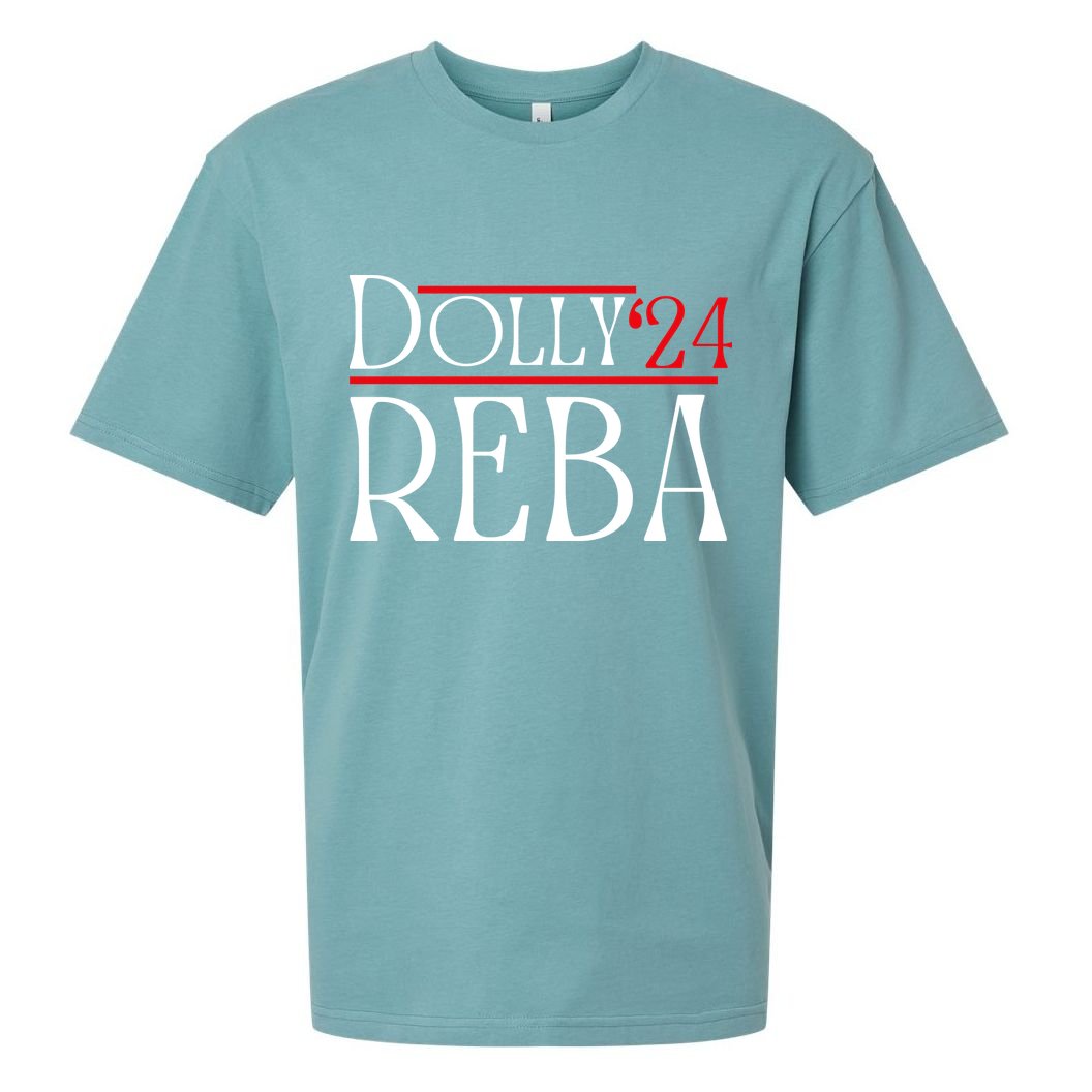 Dolly Reba 2024 Funny Political Sueded Cloud Jersey T-Shirt