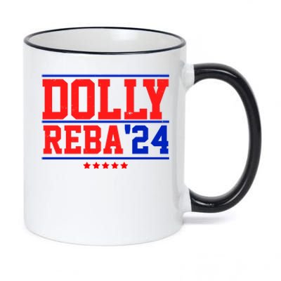 Dolly Reba 2024 Funny Political 11oz Black Color Changing Mug