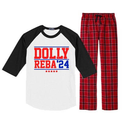 Dolly Reba 2024 Funny Political Raglan Sleeve Pajama Set