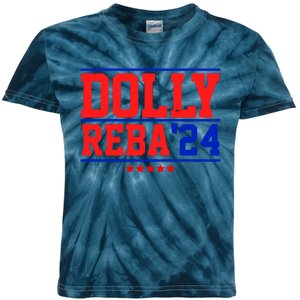 Dolly Reba 2024 Funny Political Kids Tie-Dye T-Shirt