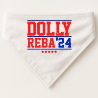 Dolly Reba 2024 Funny Political USA-Made Doggie Bandana