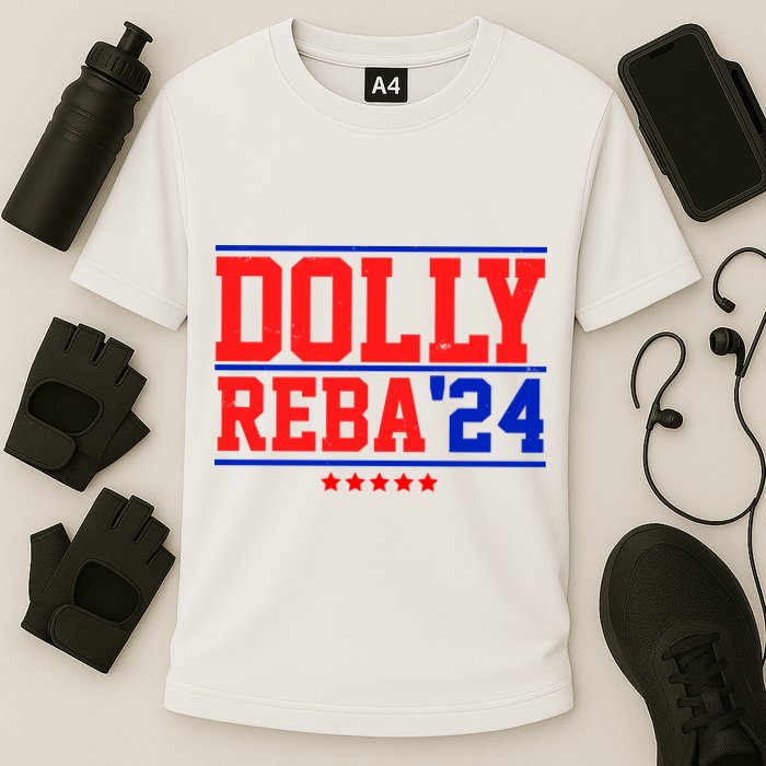 Dolly Reba 2024 Funny Political Cooling Performance Crew T-Shirt
