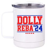 Dolly Reba 2024 Funny Political 12 oz Stainless Steel Tumbler Cup