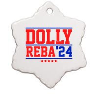 Dolly Reba 2024 Funny Political Ceramic Star Ornament