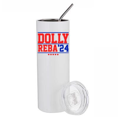 Dolly Reba 2024 Funny Political Stainless Steel Tumbler