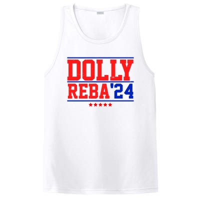 Dolly Reba 2024 Funny Political PosiCharge Competitor Tank