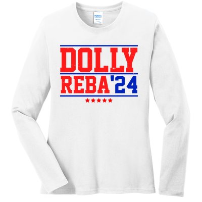 Dolly Reba 2024 Funny Political Ladies Long Sleeve Shirt