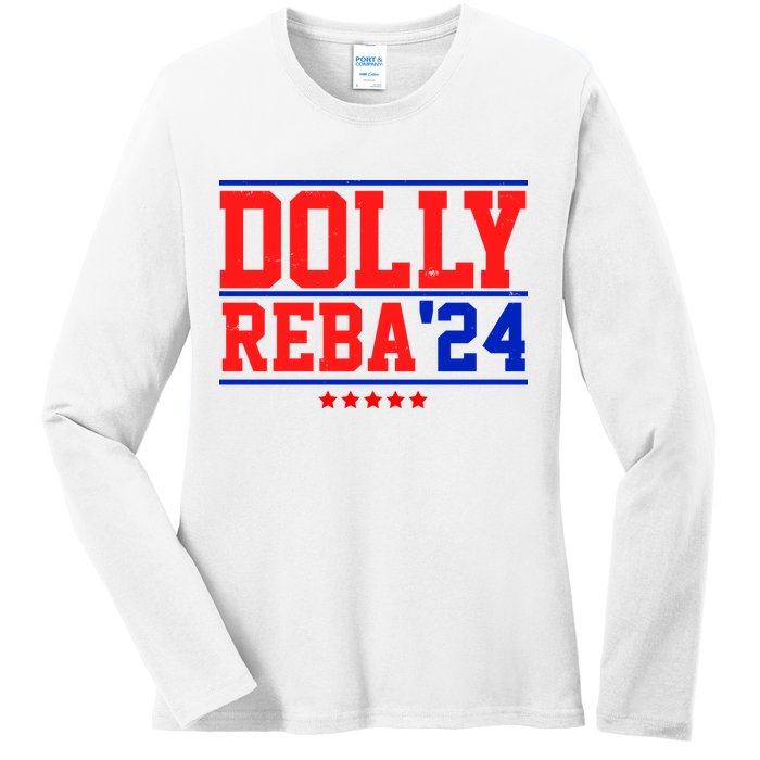 Dolly Reba 2024 Funny Political Ladies Long Sleeve Shirt