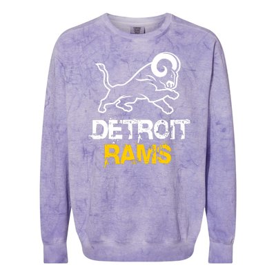 Detroit Rams 2022 Football Champions Colorblast Crewneck Sweatshirt