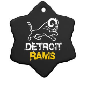 Detroit Rams 2022 Football Champions Ceramic Star Ornament