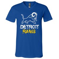 Detroit Rams 2022 Football Champions V-Neck T-Shirt