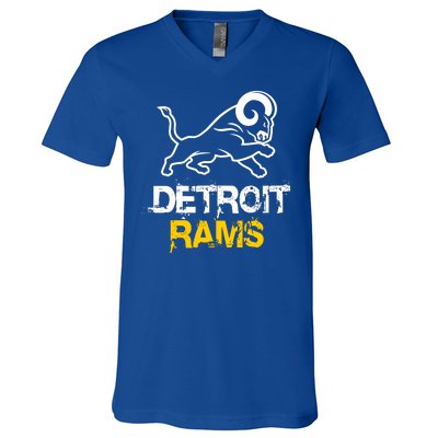 Detroit Rams 2022 Football Champions V-Neck T-Shirt