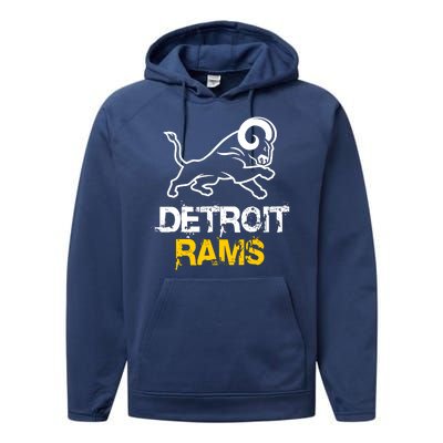 Detroit Rams 2022 Football Champions Performance Fleece Hoodie