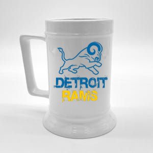 Detroit Rams 2022 Football Champions Beer Stein