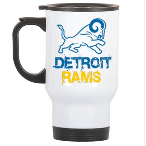 Detroit Rams 2022 Football Champions Stainless Steel Travel Mug