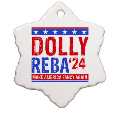 Dolly Reba 24 Make America Fancy Again Ceramic Star Ornament