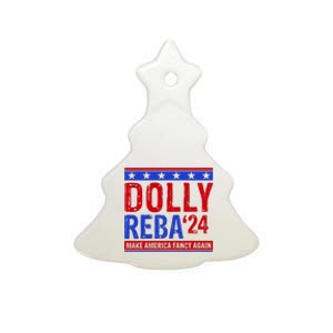 Dolly Reba 24 Make America Fancy Again Ceramic Tree Ornament