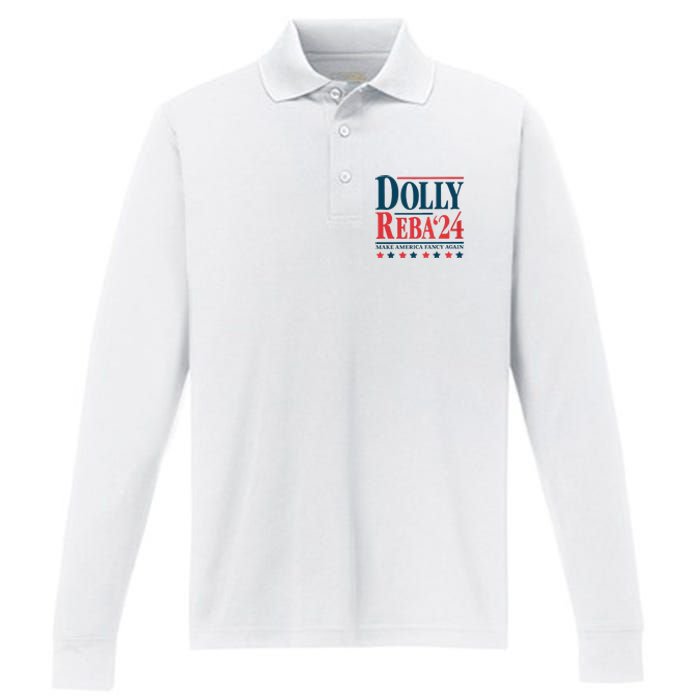 Dolly Reba 2024 Performance Long Sleeve Polo