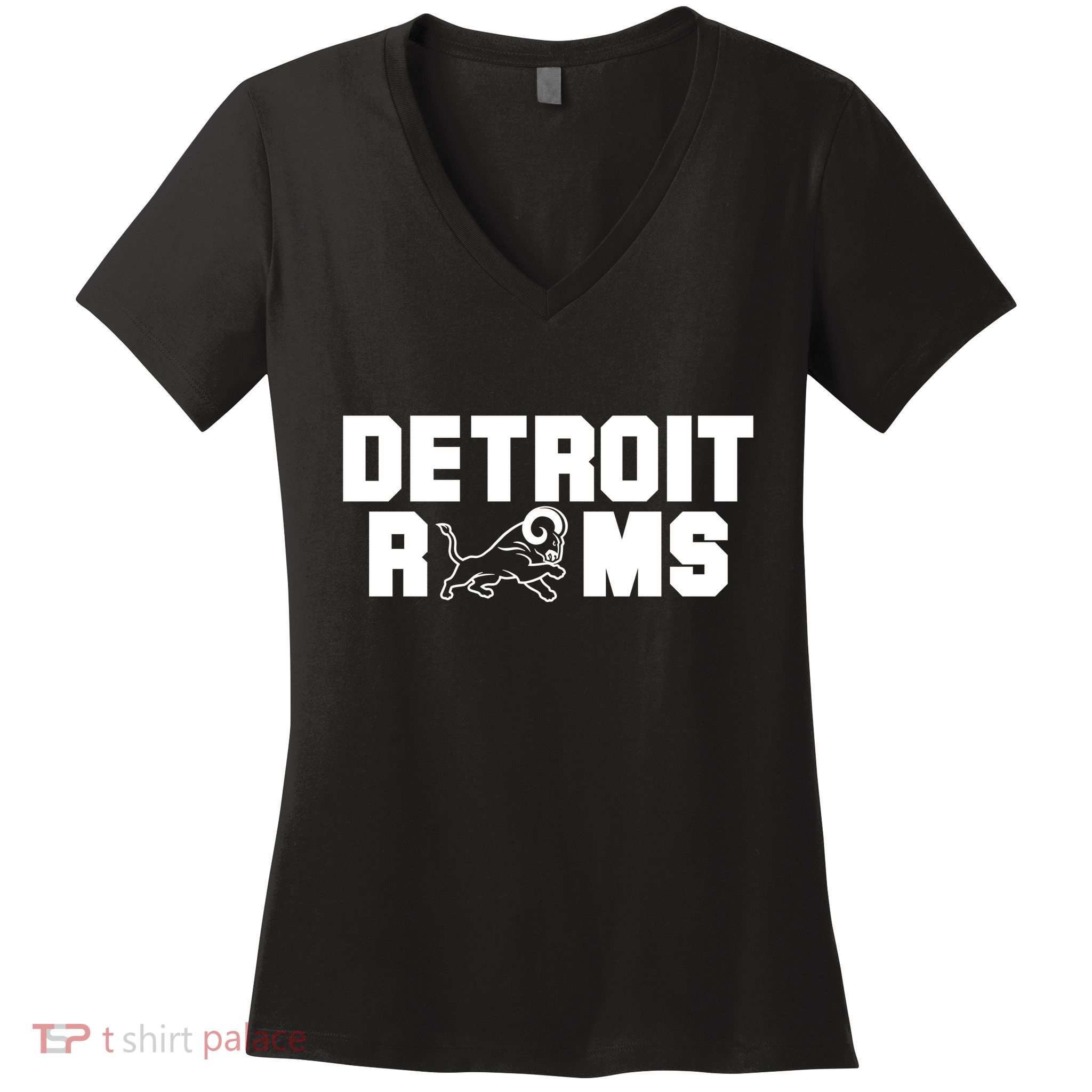 Detroit Rams 2022 Women's V-Neck T-Shirt