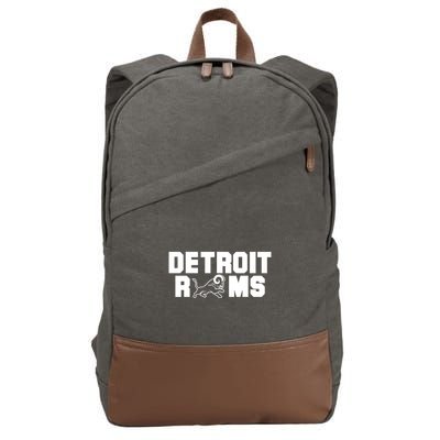 Detroit Rams 2022 Cotton Canvas Backpack