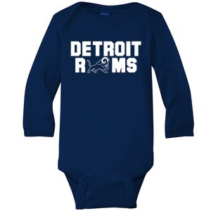 Detroit Rams 2022 Baby Long Sleeve Bodysuit