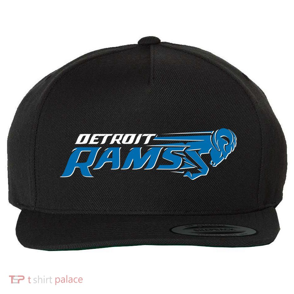 Detroit Rams 2022 Football Logo Wool Snapback Cap