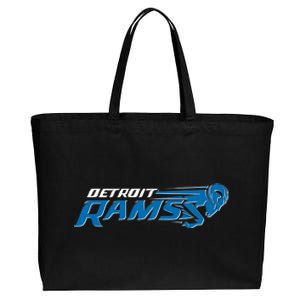 Detroit Rams 2022 Football Logo Cotton Canvas Jumbo Tote