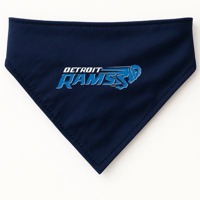 Detroit Rams 2022 Football Logo USA-Made Doggie Bandana
