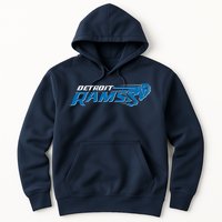 Detroit Rams 2022 Football Logo Hoodie