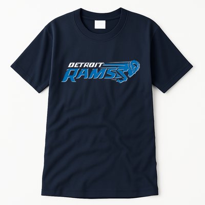 Detroit Rams 2022 Football Logo Tall T-Shirt