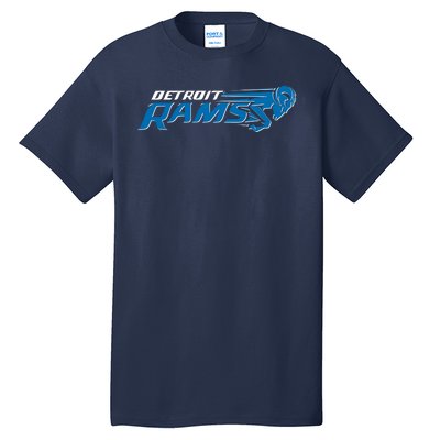 Detroit Rams 2022 Football Logo Tall T-Shirt