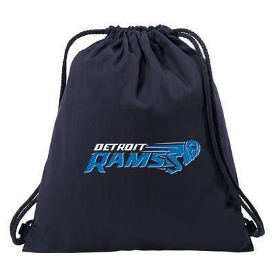 Detroit Rams 2022 Football Logo Drawstring Bag