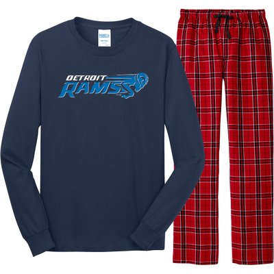 Detroit Rams 2022 Football Logo Long Sleeve Pajama Set