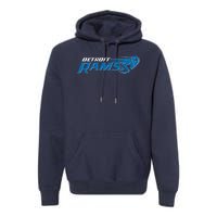 Detroit Rams 2022 Football Logo Premium Hoodie