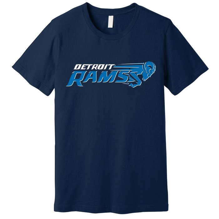 Detroit Rams 2022 Football Logo Premium T-Shirt