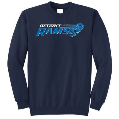 Detroit Rams 2022 Football Logo Tall Sweatshirt