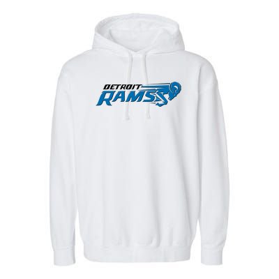 Detroit Rams 2022 Football Logo Garment-Dyed Fleece Hoodie