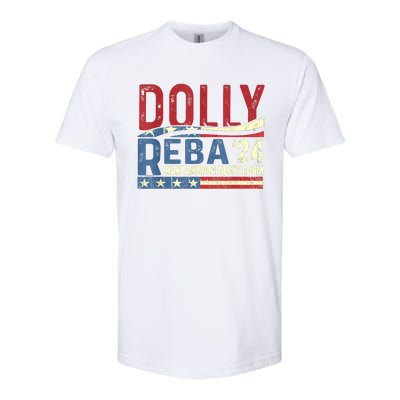 Dolly Reba 2024 Make America Fancy Again Flag Usa Softstyle® CVC T-Shirt