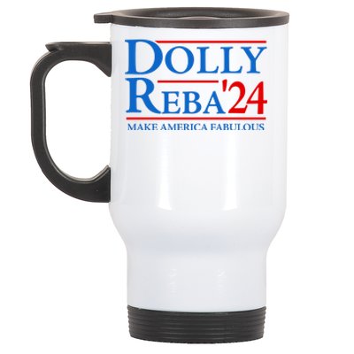 Dolly Reba 2024 For President Stainless Steel Travel Mug