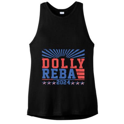 Dolly Reba 24 America Fancy Again 24 Ladies PosiCharge Tri-Blend Wicking Tank