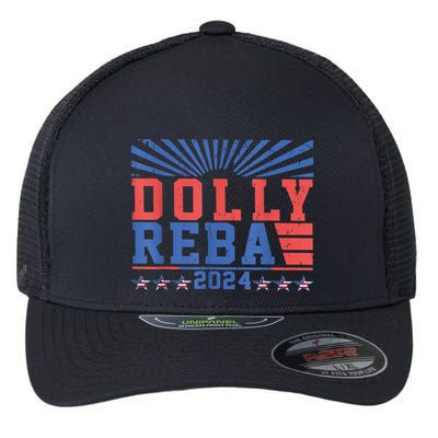 Dolly Reba 24 America Fancy Again 24 Flexfit Unipanel Trucker Cap