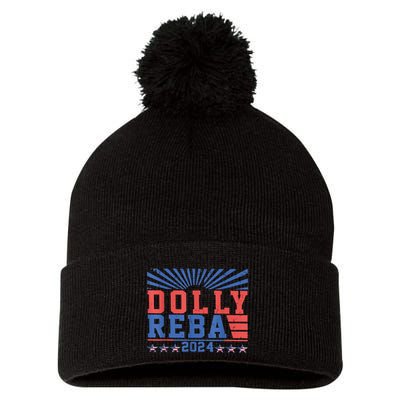 Dolly Reba 24 America Fancy Again 24 Pom Pom 12in Knit Beanie