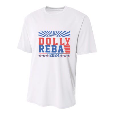 Dolly Reba 24 America Fancy Again 24 Youth Performance Sprint T-Shirt