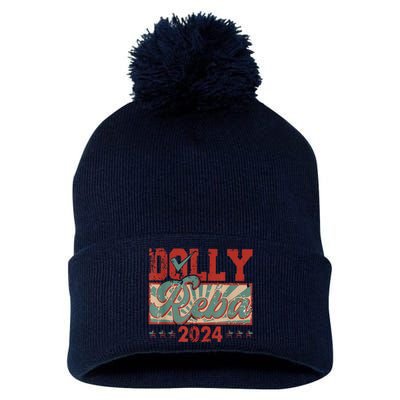 Dolly Reba 24 Retro Vintage Make America Fancy Again 24 Pom Pom 12in Knit Beanie