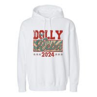 Dolly Reba 24 Retro Vintage Make America Fancy Again 24 Garment-Dyed Fleece Hoodie