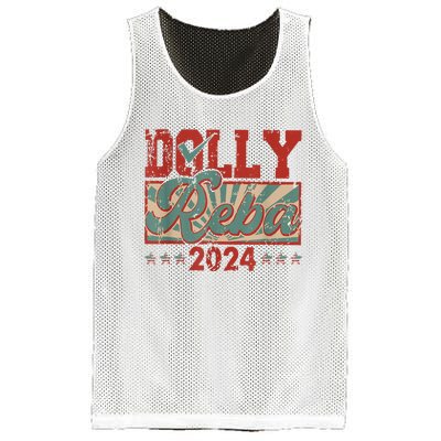 Dolly Reba 24 Retro Vintage Make America Fancy Again 24 Mesh Reversible Basketball Jersey Tank