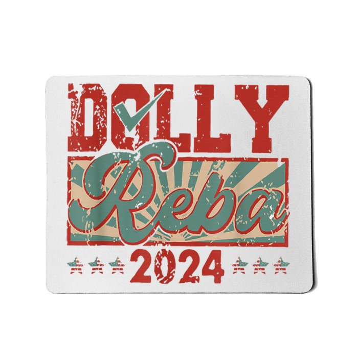 Dolly Reba 24 Retro Vintage Make America Fancy Again 24 Mousepad