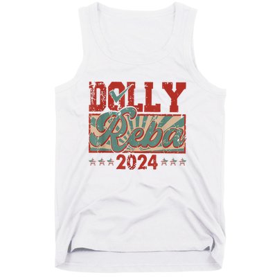 Dolly Reba 24 Retro Vintage Make America Fancy Again 24 Tank Top