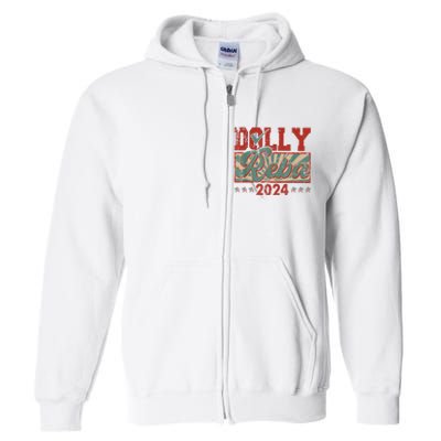 Dolly Reba 24 Retro Vintage Make America Fancy Again 24 Full Zip Hoodie